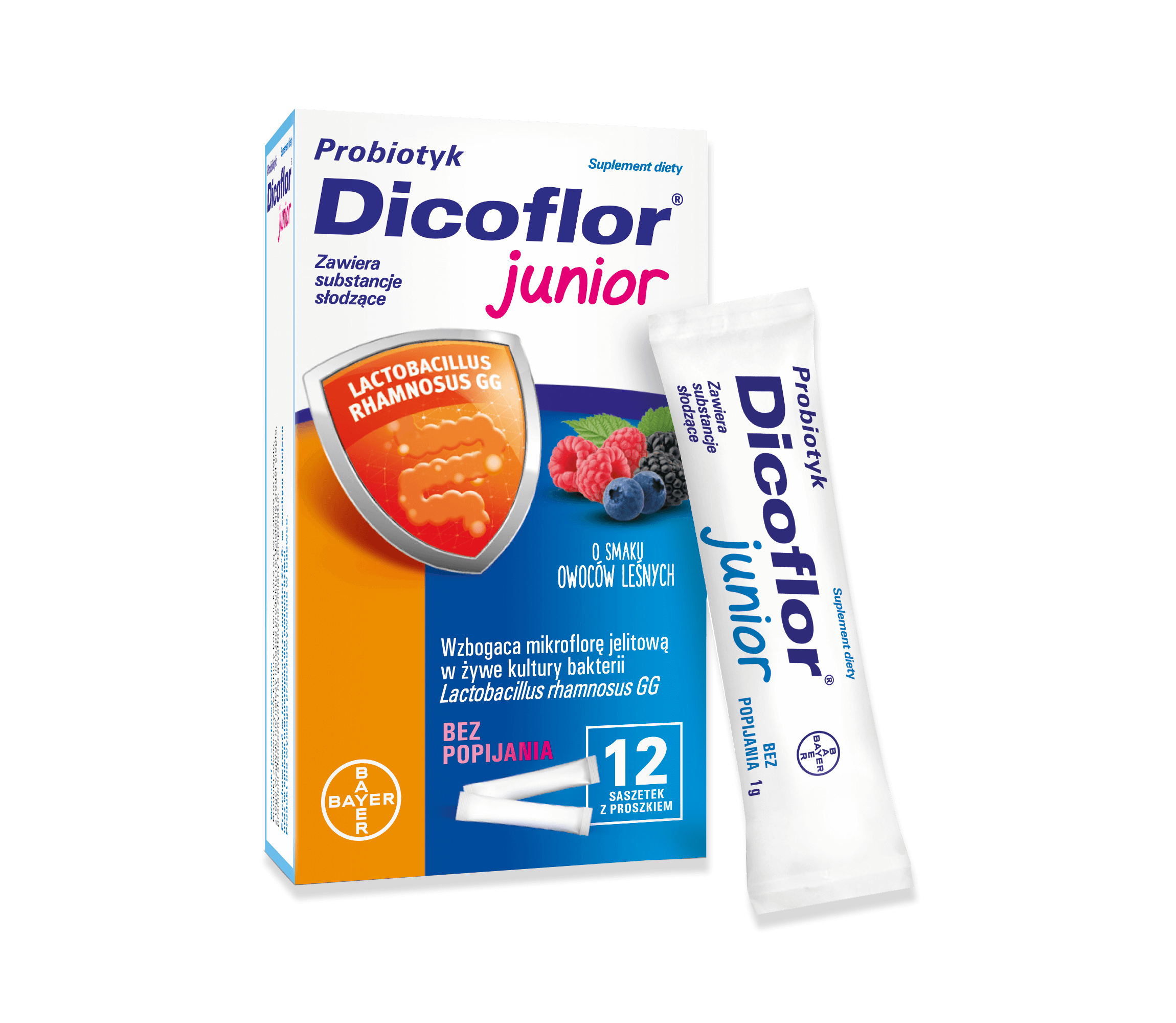 Dicoflor® Junior o smaku owoców leśnych
